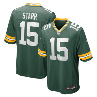 Men's Nike Bart Starr Green Green Bay Packers Game Retired Player Jersey