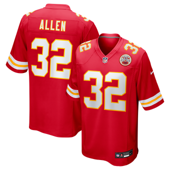 Men's Nike Marcus Allen Red Kansas City Chiefs Game Retired Player Jersey