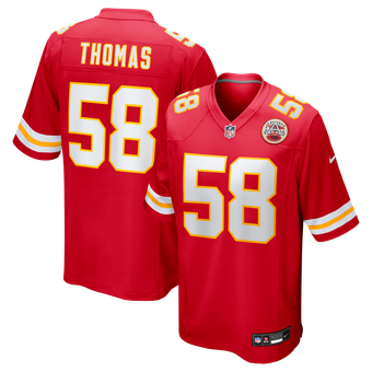 Men's Nike Derrick Thomas Red Kansas City Chiefs Game Retired Player Jersey