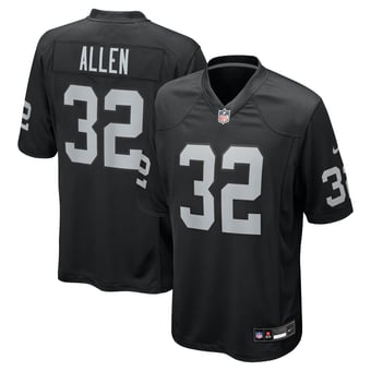 Men's Nike Marcus Allen Black Las Vegas Raiders Game Retired Player Jersey