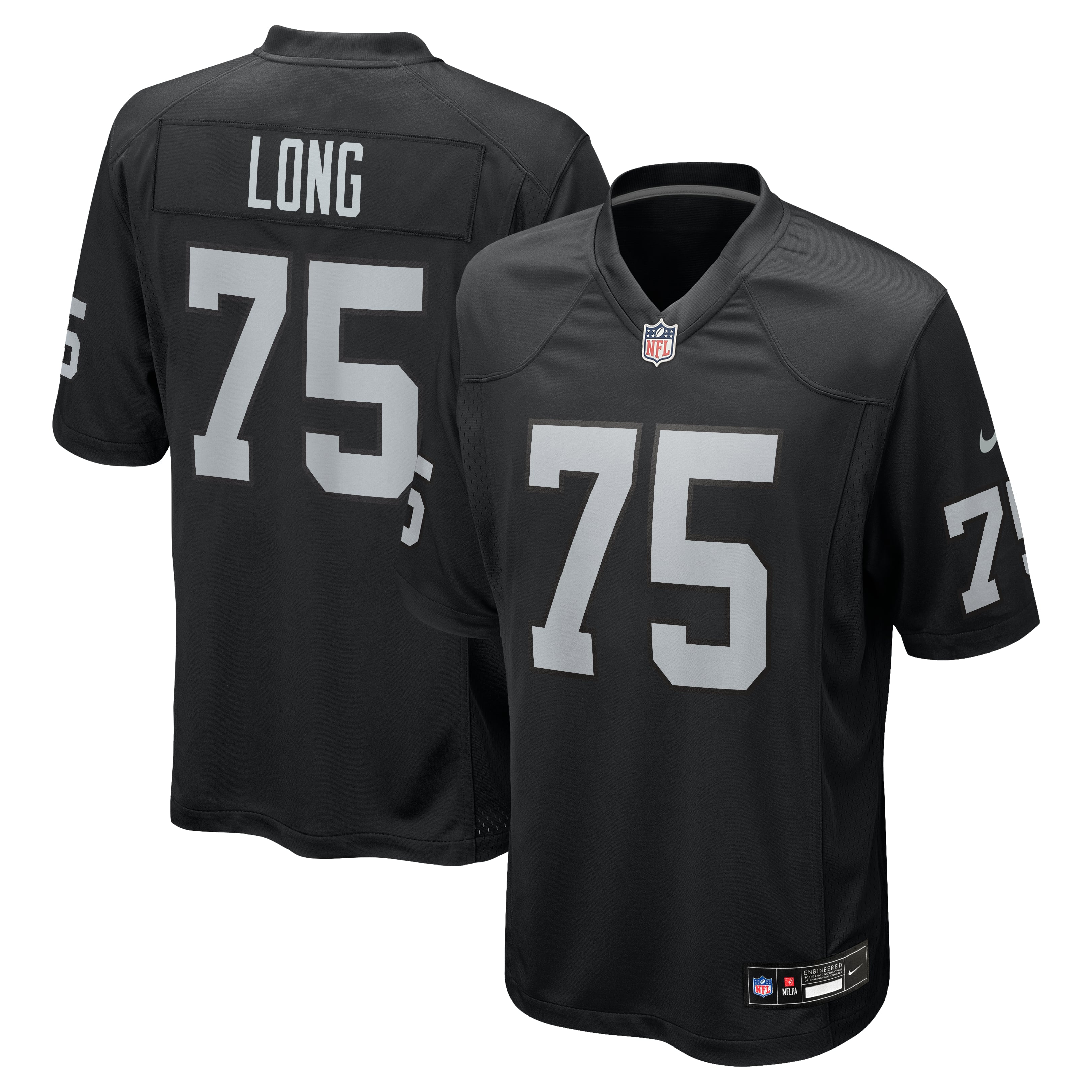 Men's Nike Howie Long Black Las Vegas Raiders Game Retired Player Jersey