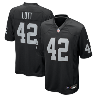 Men's Nike Ronnie Lott Black Las Vegas Raiders Game Retired Player Jersey