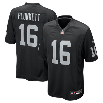 Men's Nike Jim Plunkett Black Las Vegas Raiders Game Retired Player Jersey