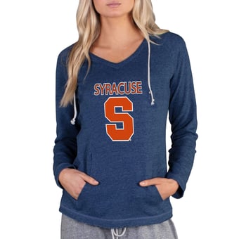 Women's Concepts Sport Navy Syracuse Orange Mainstream Lightweight Terry Pullover Hoodie