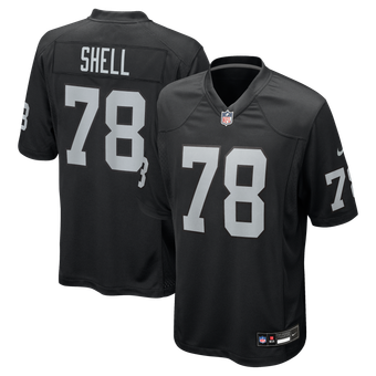 Men's Nike Art Shell Black Las Vegas Raiders Game Retired Player Jersey