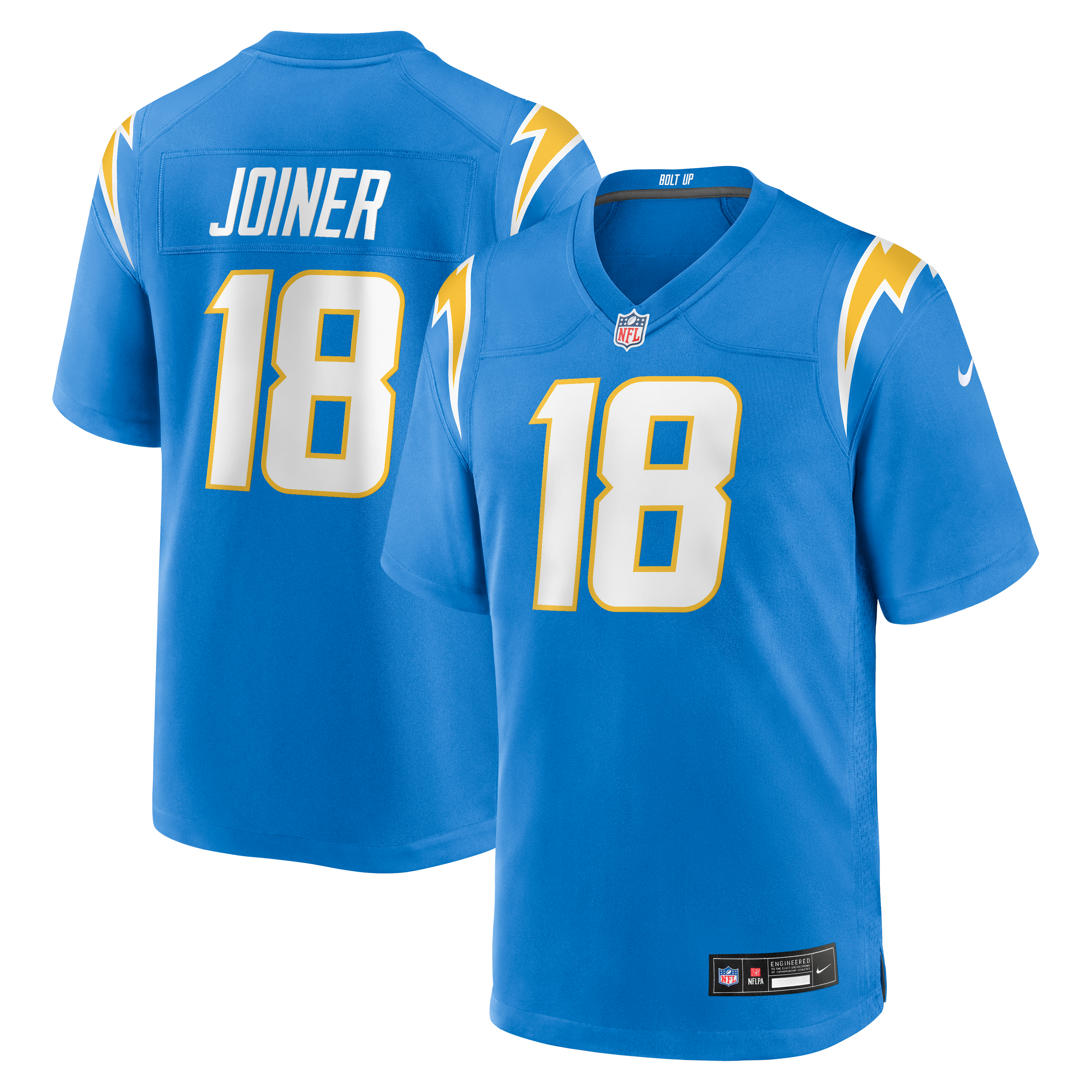 Men's Nike Charlie Joiner Powder Blue Los Angeles Chargers Game Retired Player Jersey
