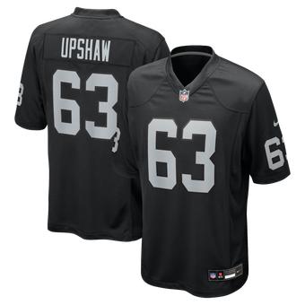 Men's Nike Gene Upshaw Black Las Vegas Raiders Game Retired Player Jersey
