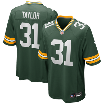 Men's Nike Jim Taylor Green Green Bay Packers Game Retired Player Jersey
