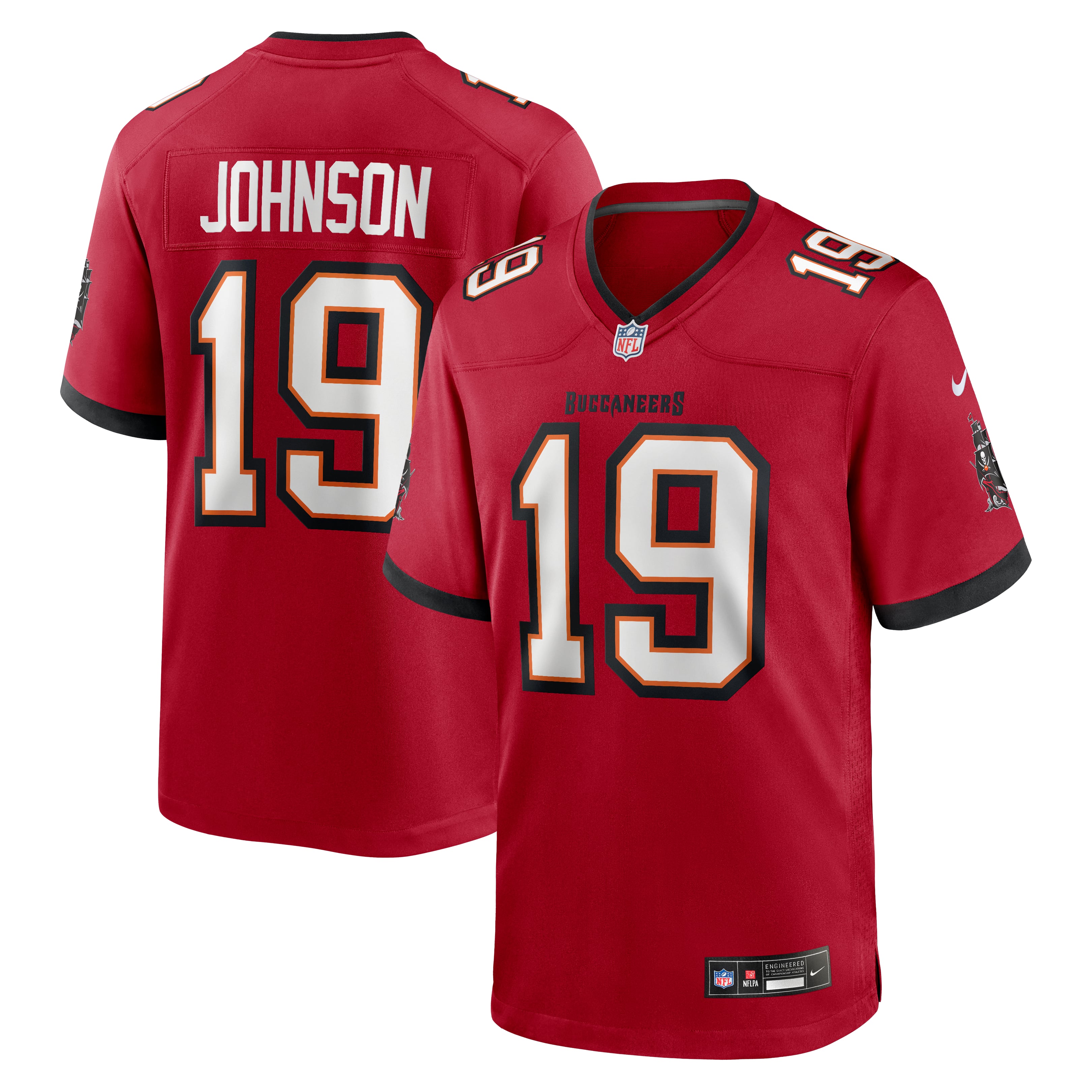 Men's Nike Keyshawn Johnson Red Tampa Bay Buccaneers Game Retired Player Jersey