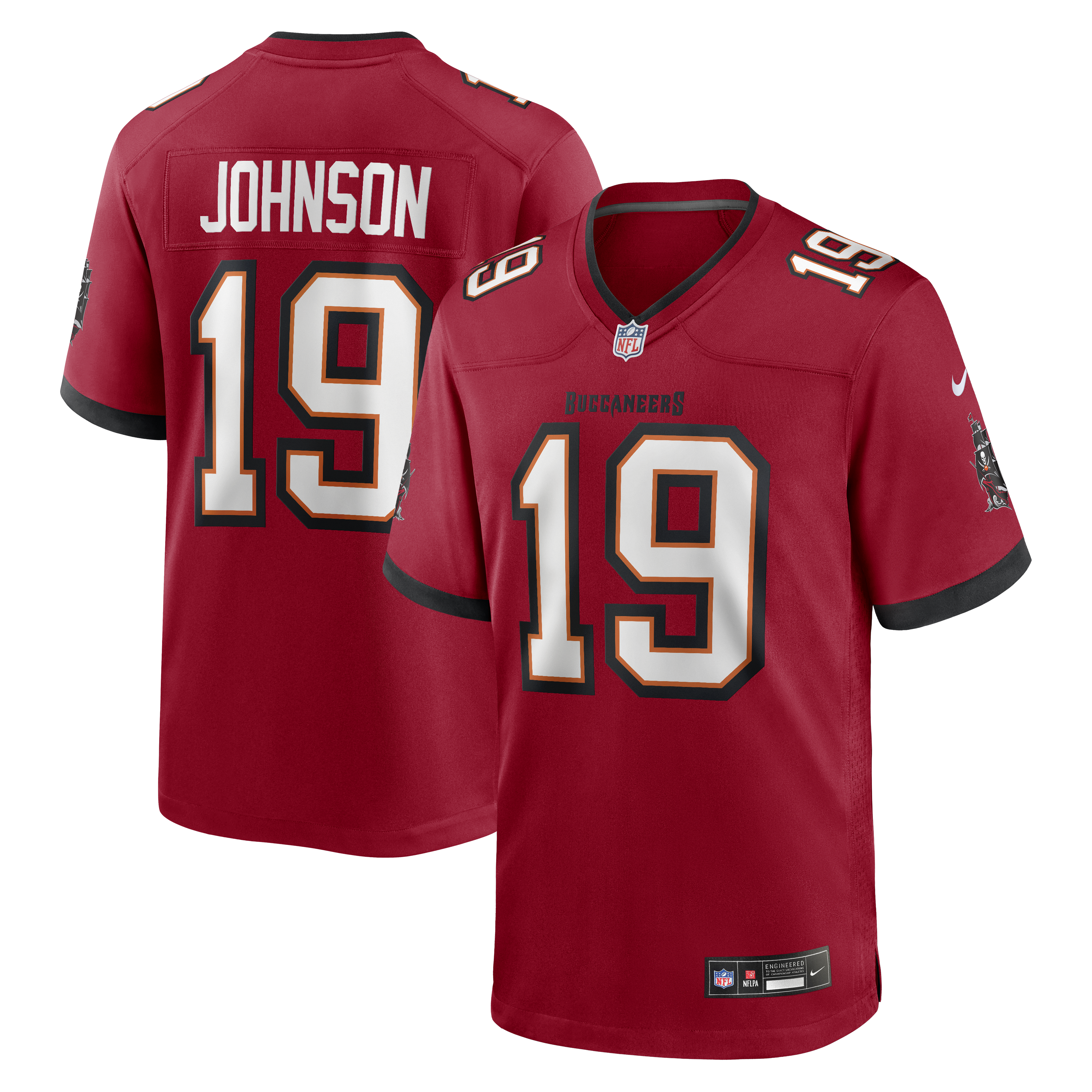 Men's Nike Keyshawn Johnson Red Tampa Bay Buccaneers Game Retired Player Jersey