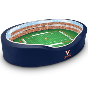 Blue/Orange Virginia Cavaliers 34'' x 22'' x 7'' Medium Stadium Oval Dog Bed