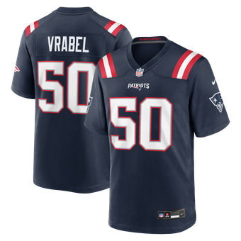Men's Nike Mike Vrabel Navy New England Patriots Game Retired Player Jersey