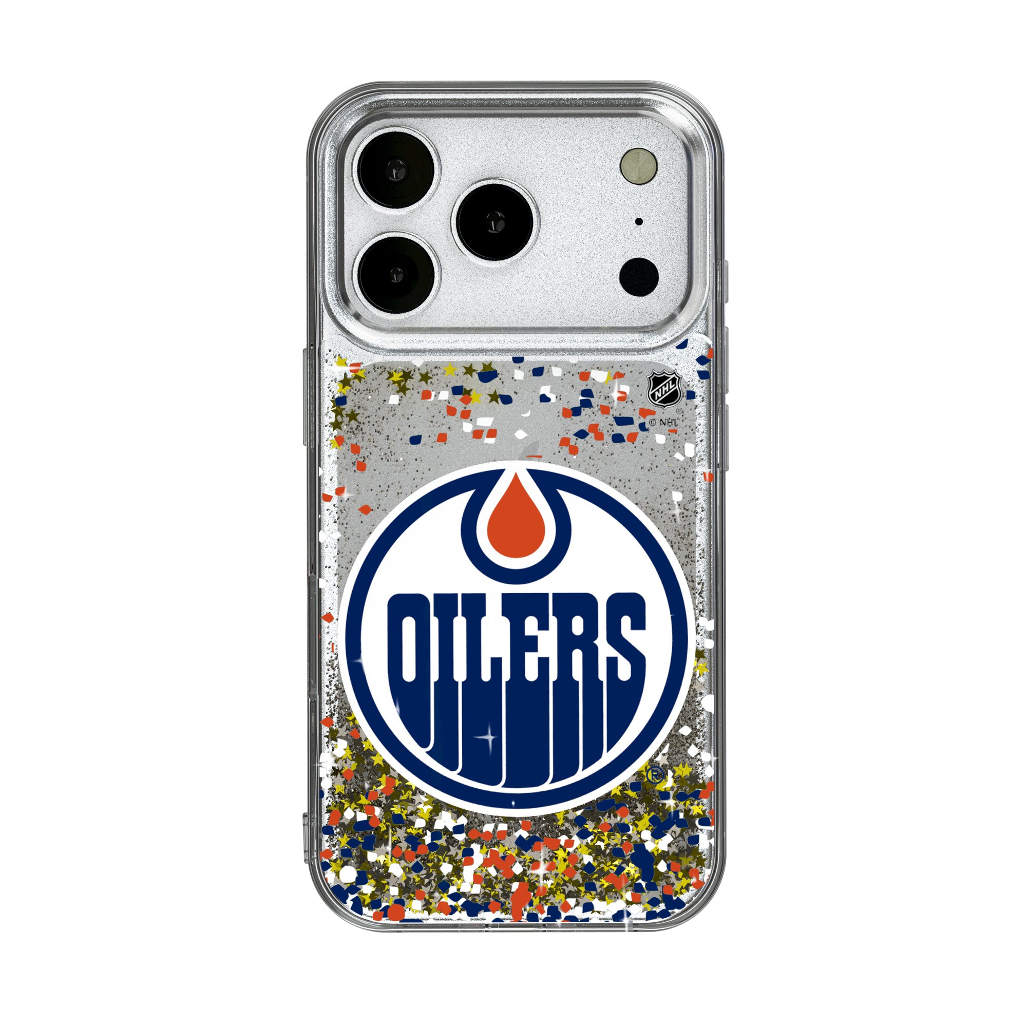 Edmonton Oilers iPhone Confetti Glitter Case Edmonton Oilers iPhone Confetti Glitter Case