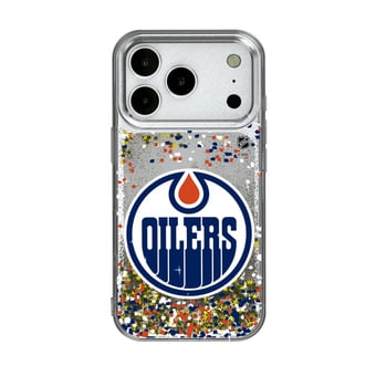 Edmonton Oilers iPhone Confetti Glitter Case