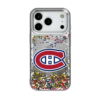 Montreal Canadiens iPhone Confetti Glitter Case