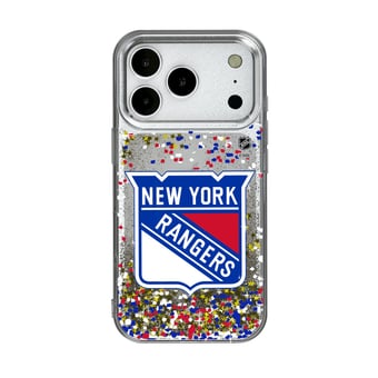 New York Rangers iPhone Confetti Glitter Case