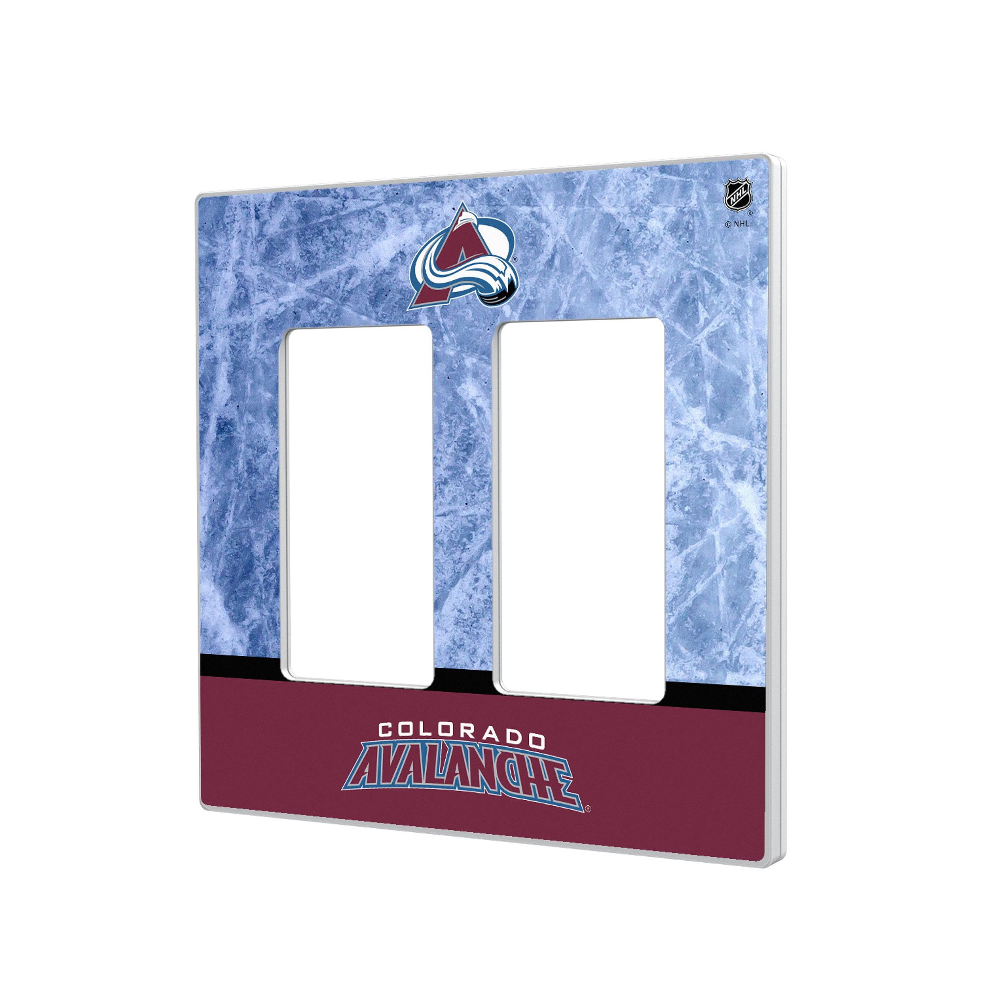 Colorado Avalanche Wordmark Double Rocker Lightswitch Plate