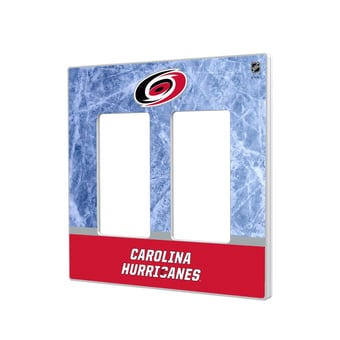 Carolina Hurricanes Wordmark Double Rocker Lightswitch Plate