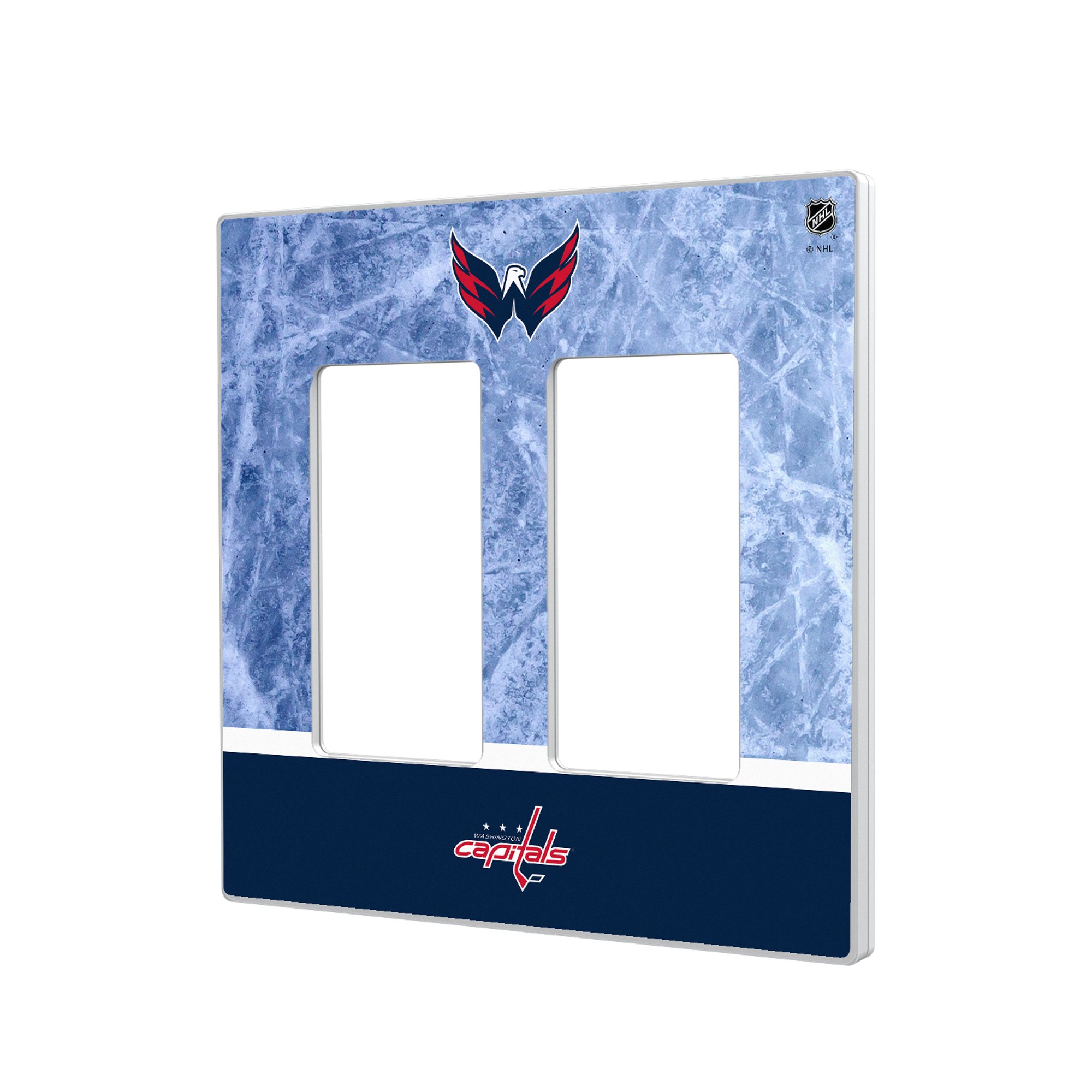 Washington Capitals Wordmark Double Rocker Lightswitch Plate