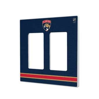 Florida Panthers Double Rocker Lightswitch Plate