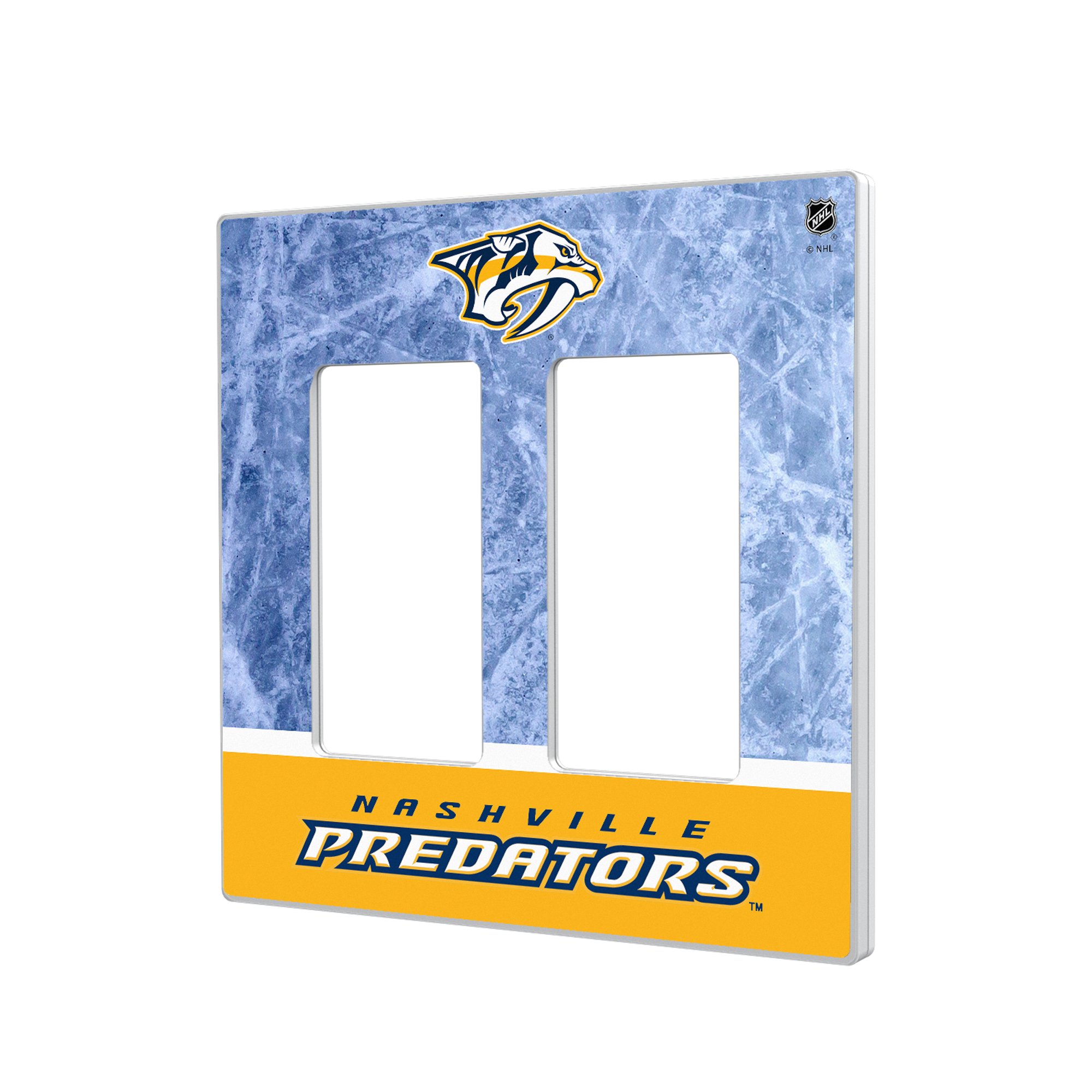 Nashville Predators Wordmark Double Rocker Lightswitch Plate