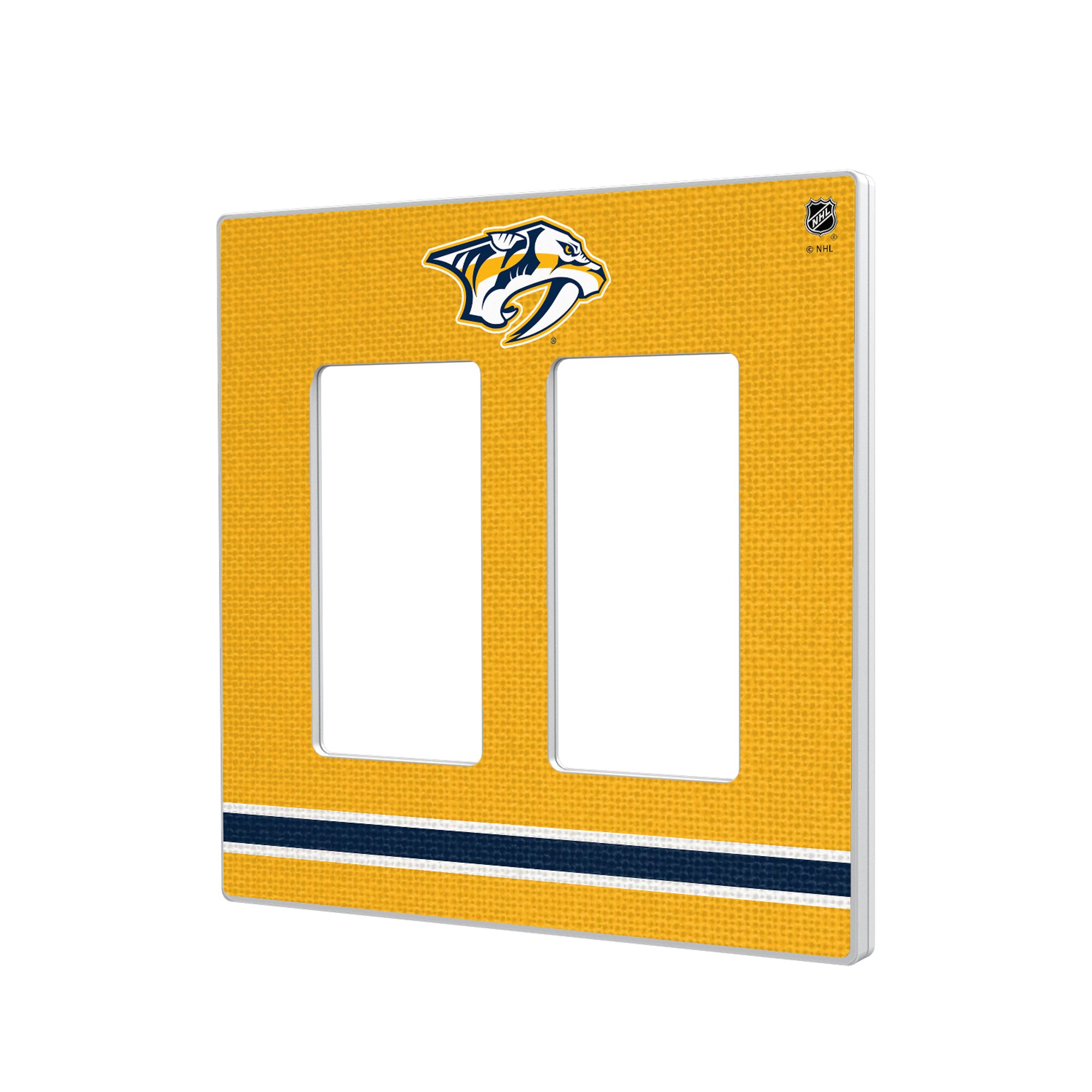 Nashville Predators Double Rocker Lightswitch Plate