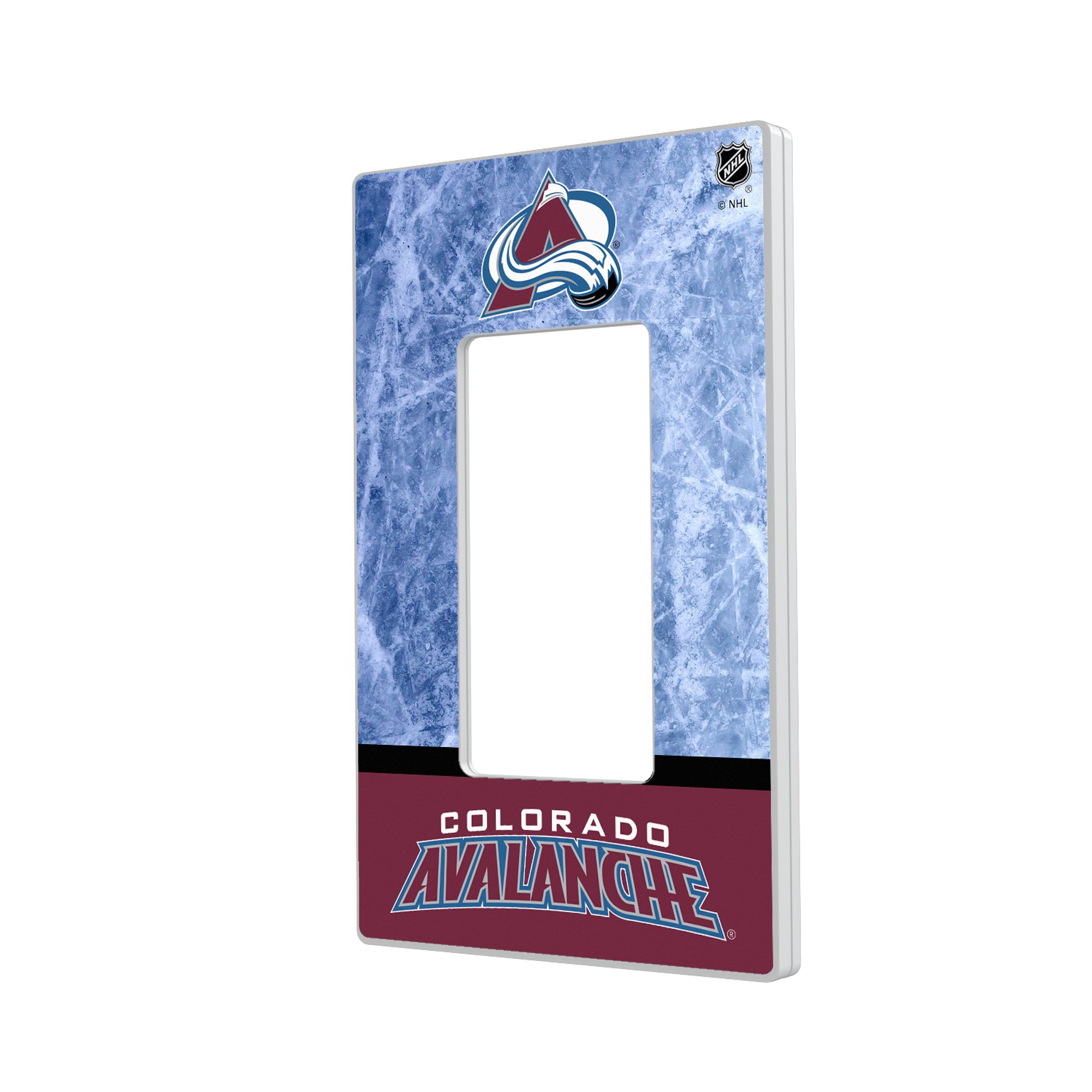 Colorado Avalanche Wordmark Single Rocker Lightswitch Plate