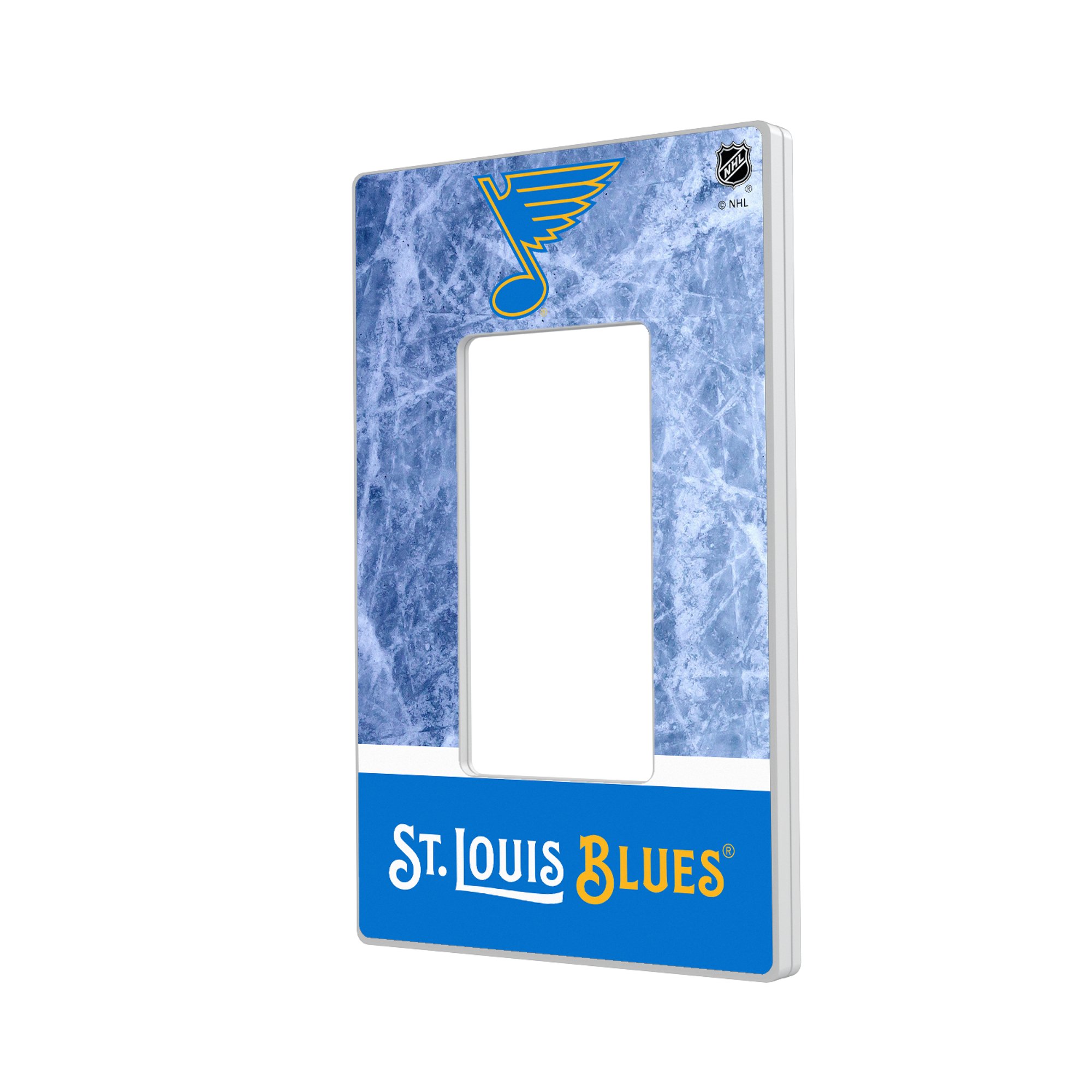 St. Louis Blues Wordmark Single Rocker Lightswitch Plate
