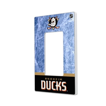 Anaheim Ducks Wordmark Single Rocker Lightswitch Plate