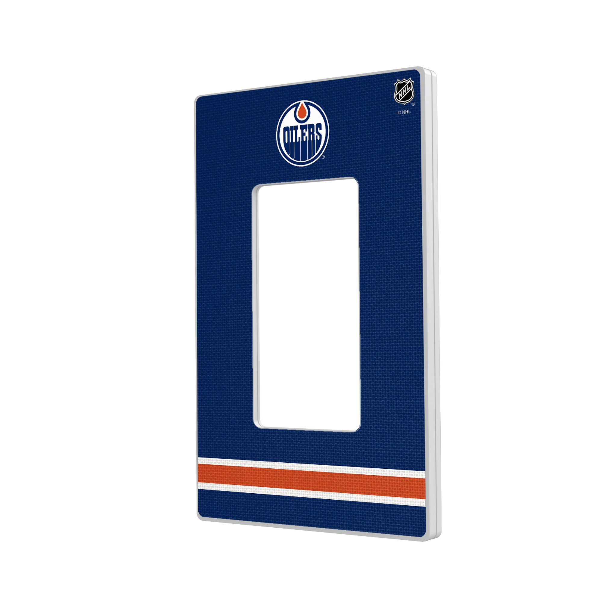 Edmonton Oilers Single Rocker Lightswitch Plate