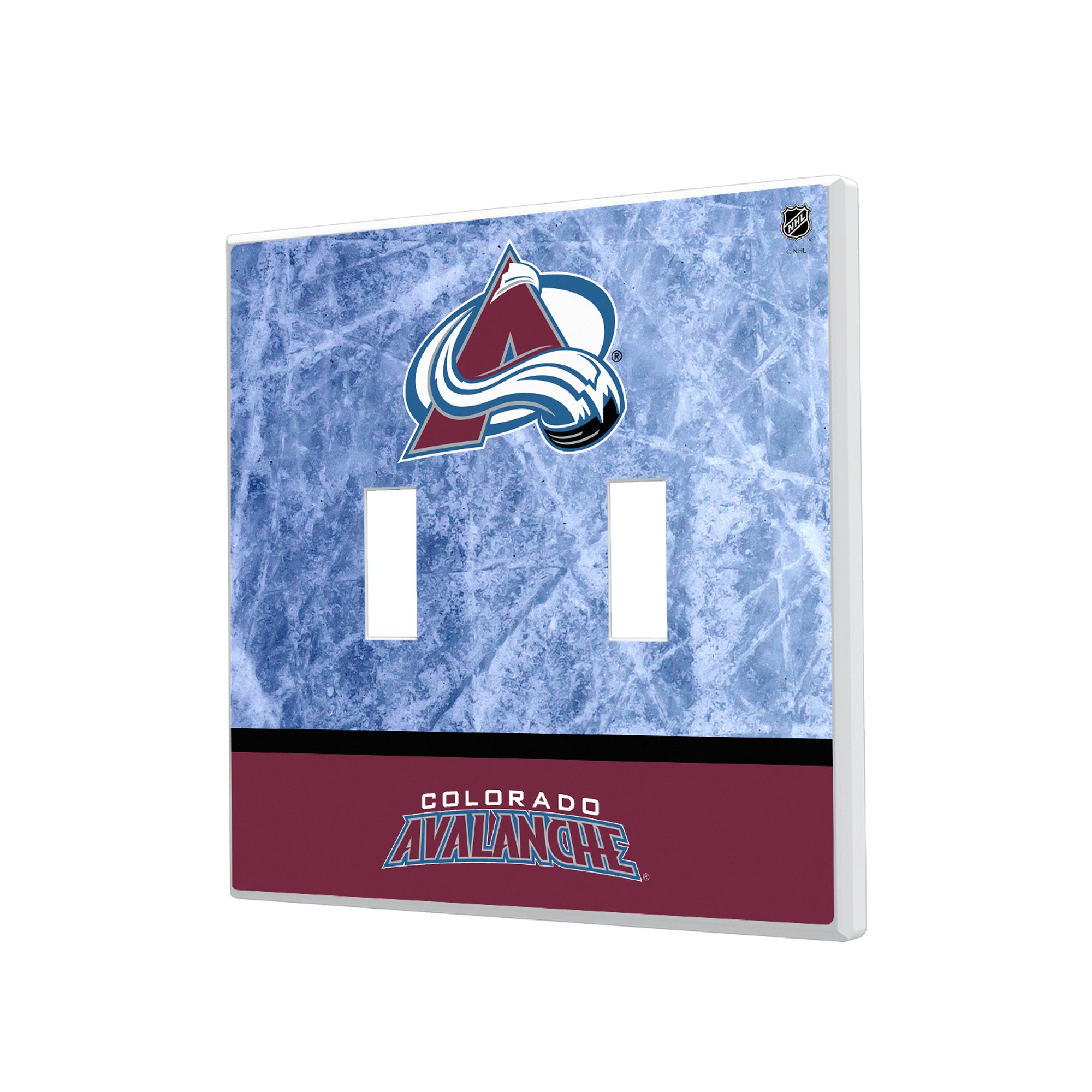 Colorado Avalanche Wordmark Double Toggle Lightswitch Plate