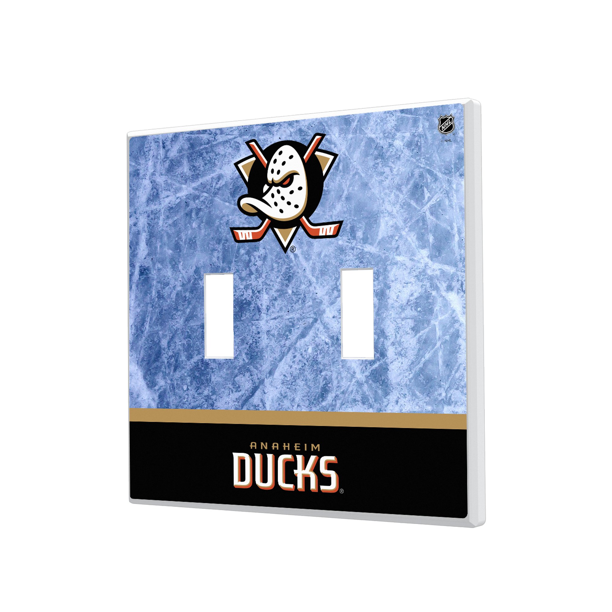 Anaheim Ducks Wordmark Double Toggle Lightswitch Plate