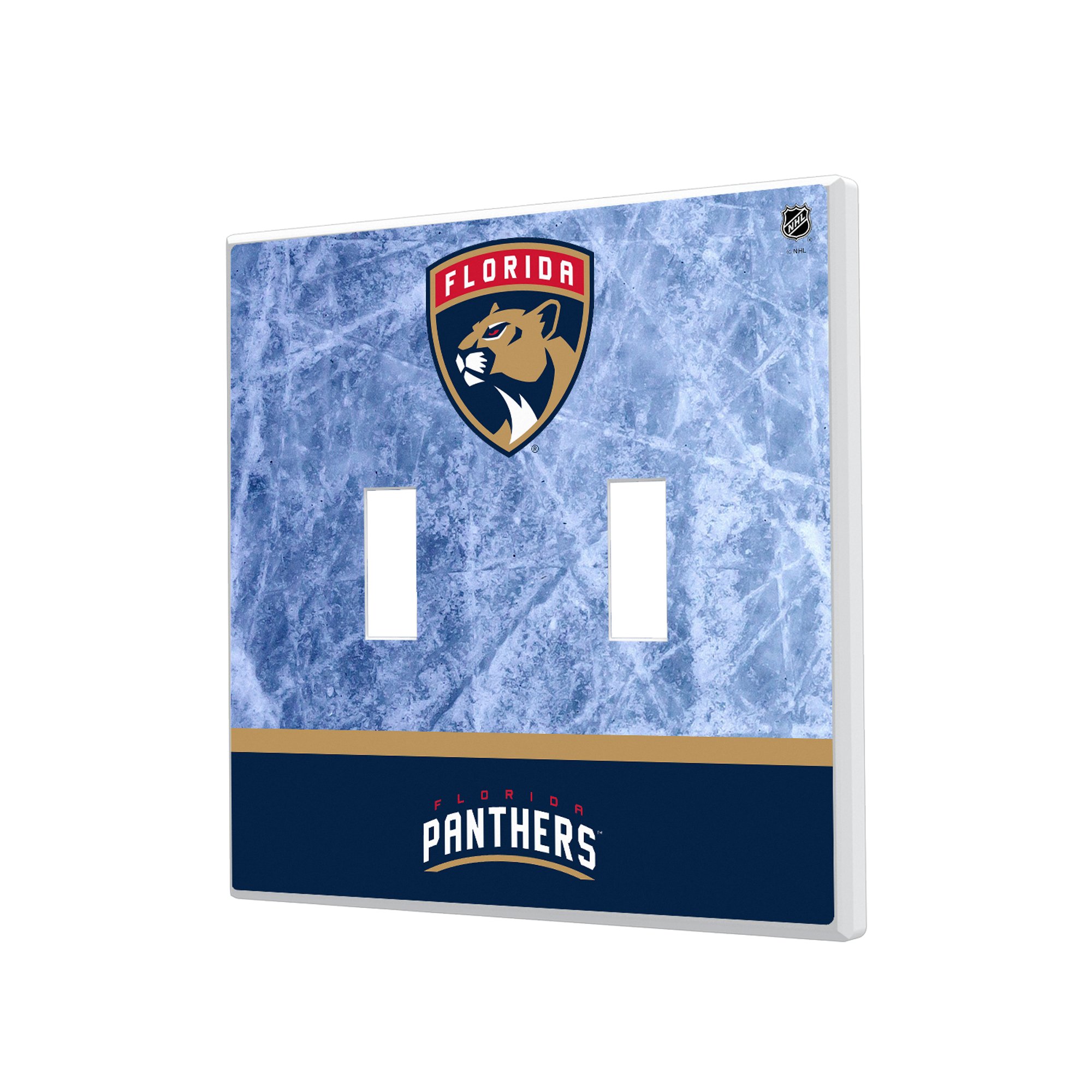 Florida Panthers Wordmark Double Toggle Lightswitch Plate