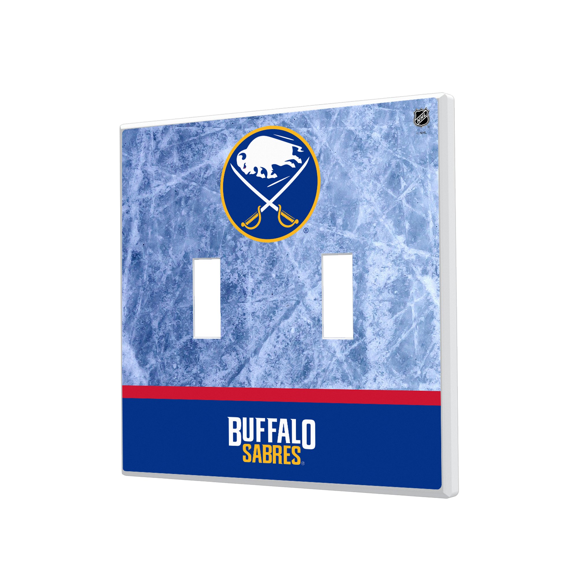 Buffalo Sabres Wordmark Double Toggle Lightswitch Plate Buffalo Sabres Wordmark Double Toggle Lightswitch Plate