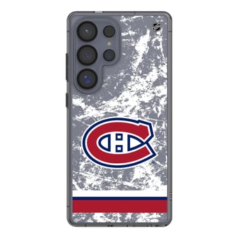 Montreal Canadiens Galaxy Stripe Clear Ice Case