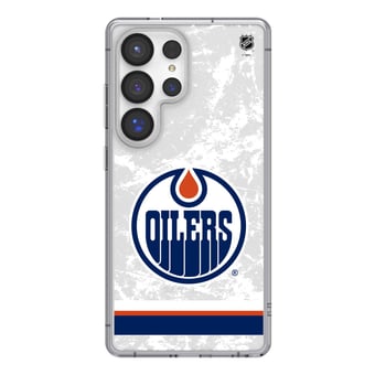 Edmonton Oilers Galaxy Stripe Clear Ice Case