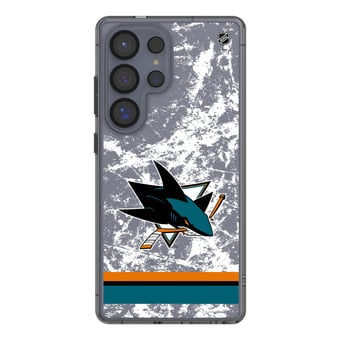 San Jose Sharks Galaxy Stripe Clear Ice Case