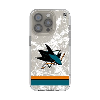 San Jose Sharks iPhone Stripe Clear Ice Case