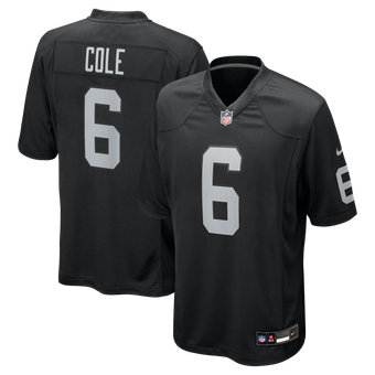 Men's Nike AJ Cole Black Las Vegas Raiders Game Jersey