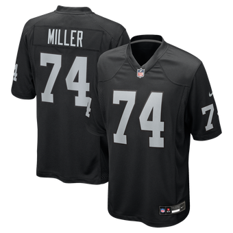 Men's Nike Kolton Miller Black Las Vegas Raiders Game Jersey