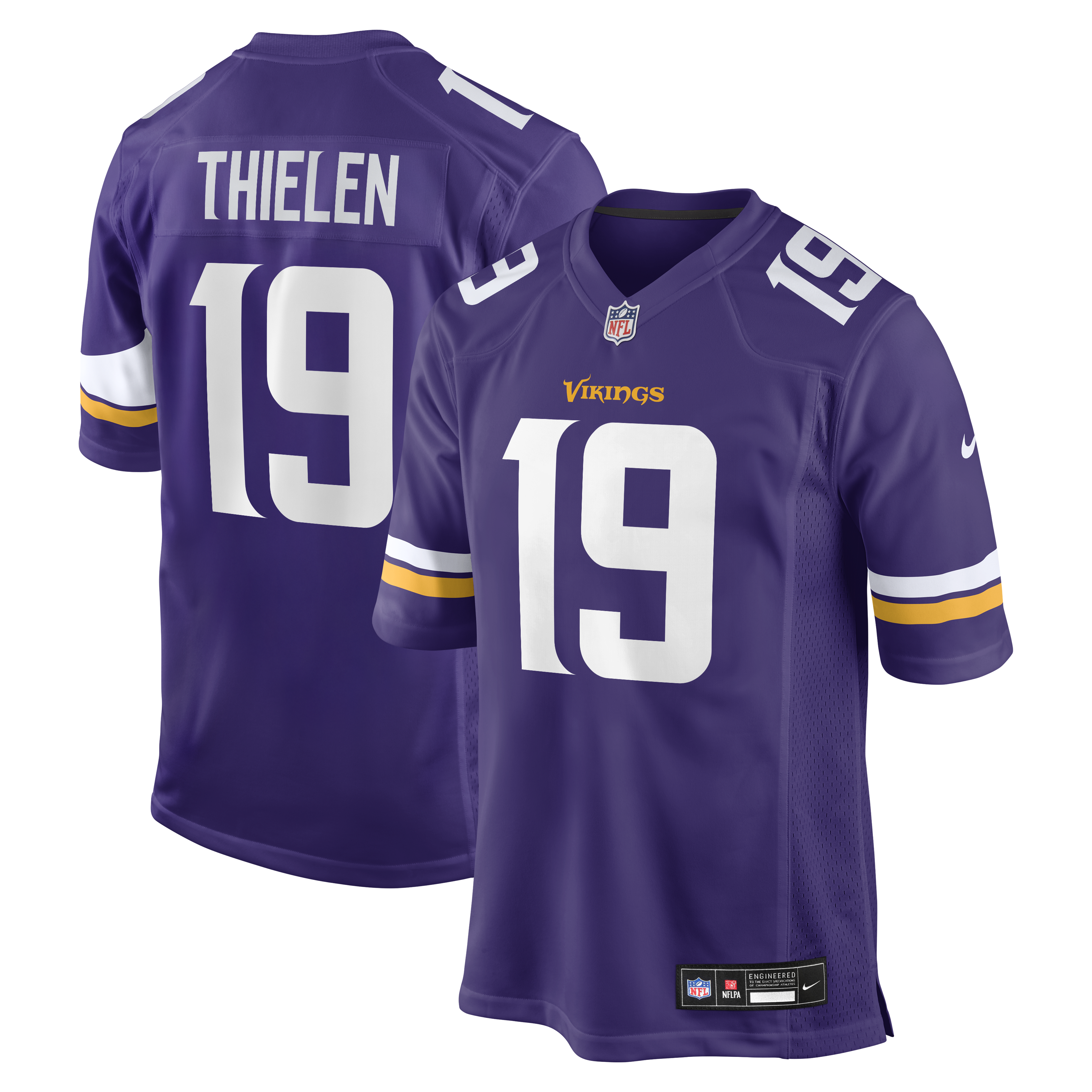 Men's Nike Adam Thielen Purple Minnesota Vikings Game Jersey
