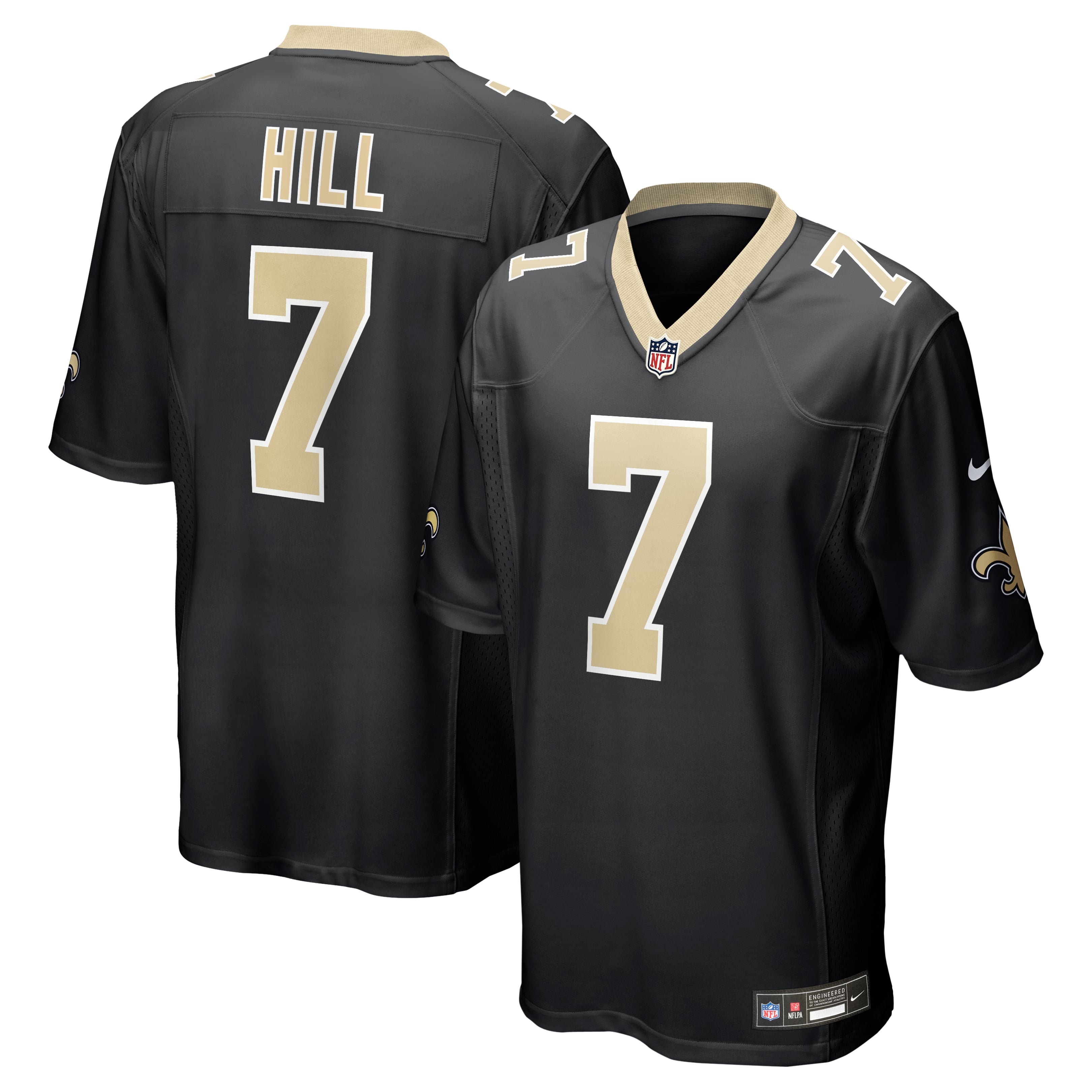 Men's Nike Taysom Hill Black New Orleans Saints Game Jersey