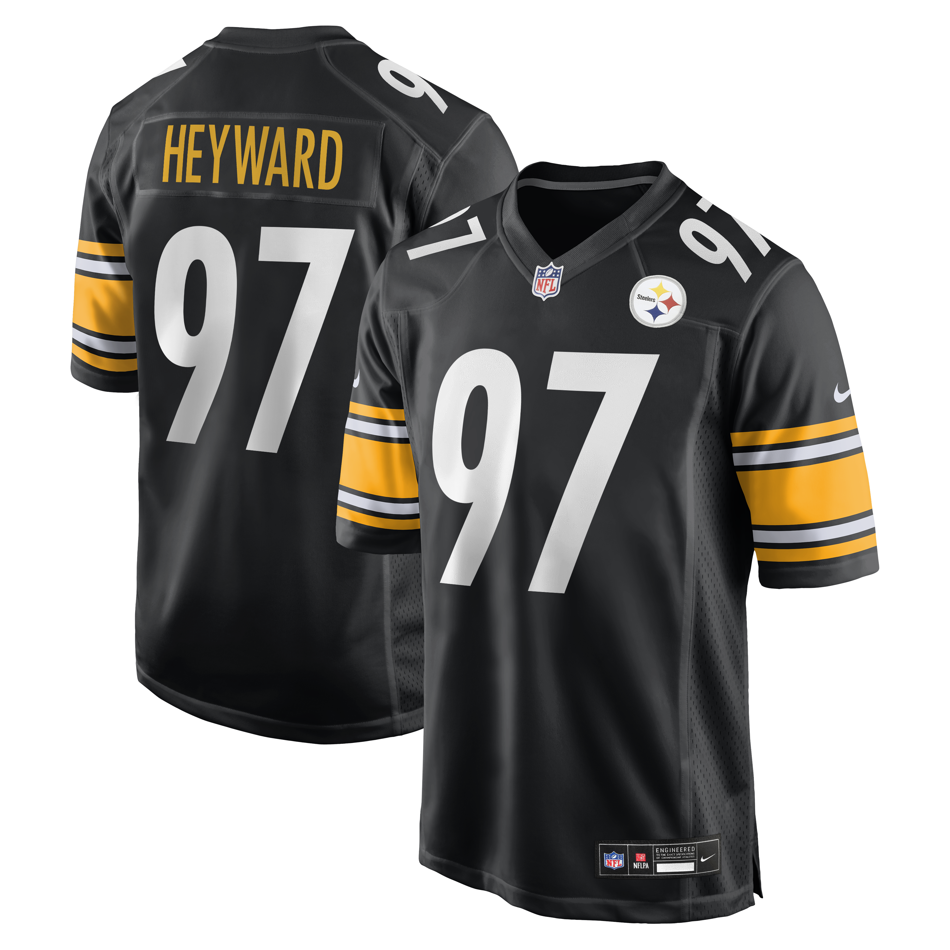 Men's Nike Cameron Heyward Black Pittsburgh Steelers Game Jersey