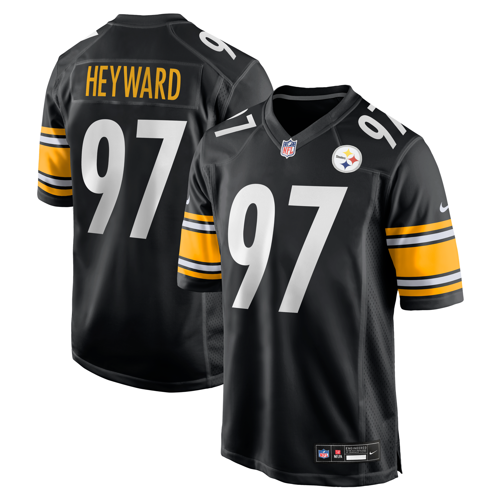 Men's Nike Cameron Heyward Black Pittsburgh Steelers Game Jersey