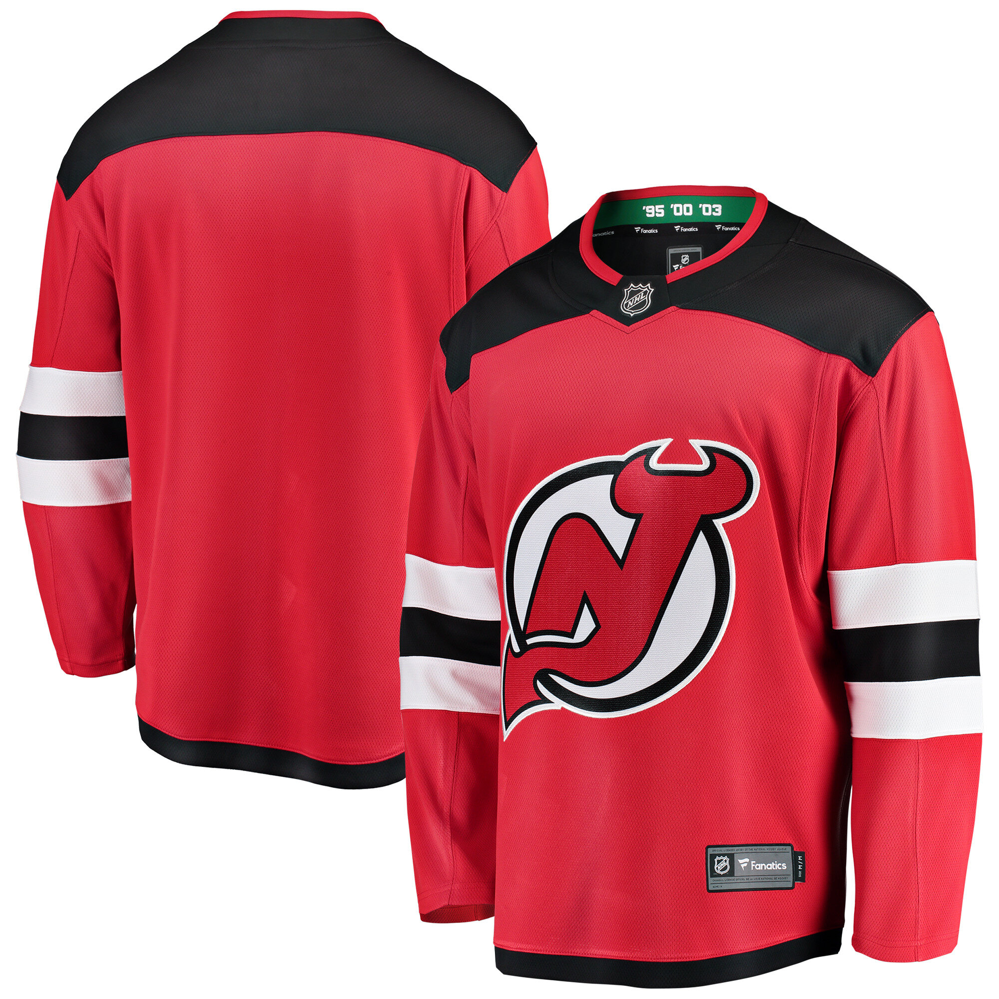Men's Fanatics  Red New Jersey Devils Home Breakaway Jersey
