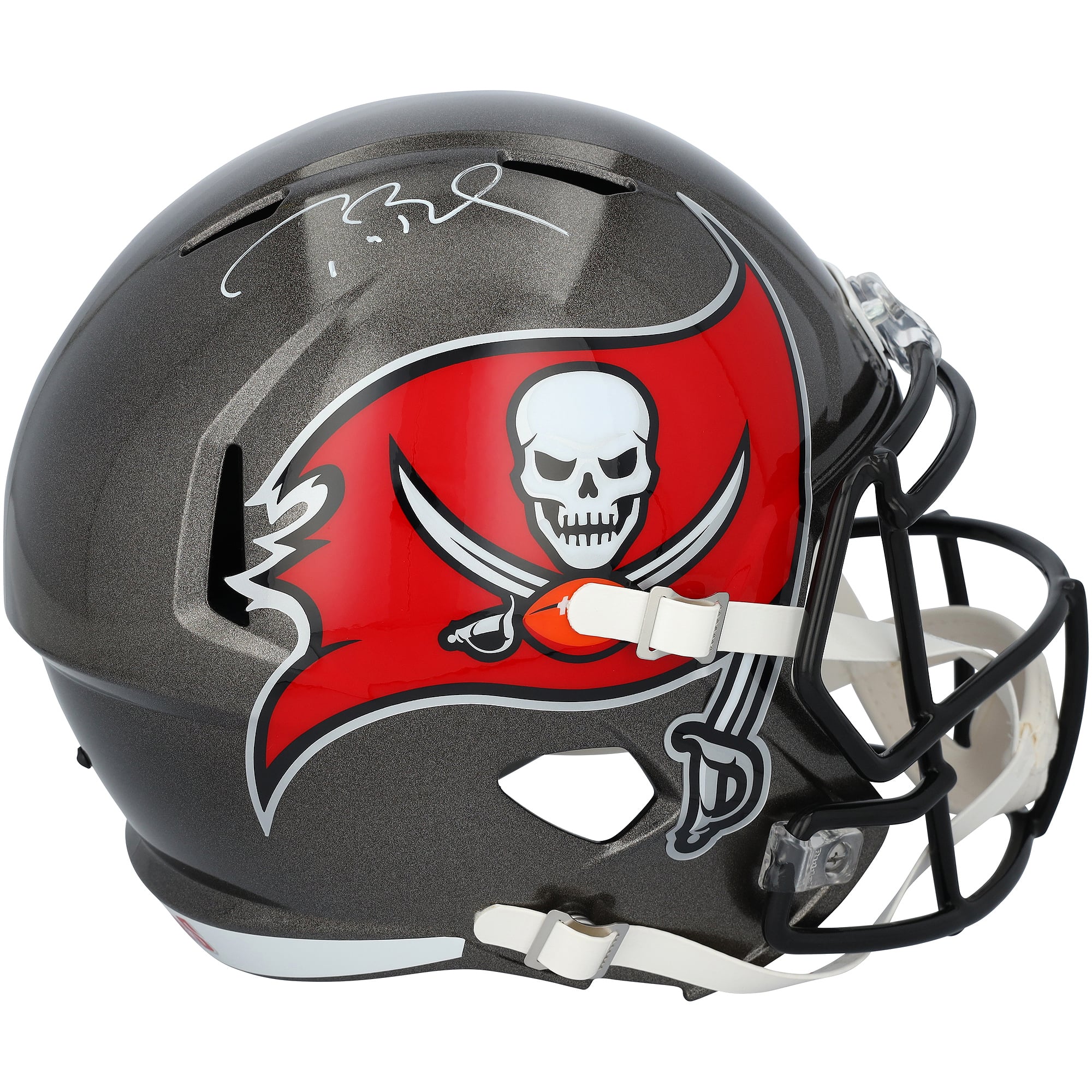 Tom Brady Tampa Bay Buccaneers Autographed Riddell Speed Replica Helmet
