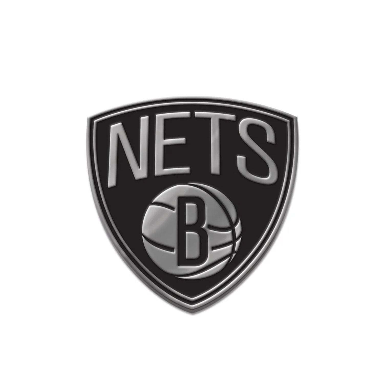 WinCraft Brooklyn Nets Chrome Auto Emblem