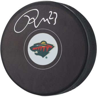 Marco Rossi Minnesota Wild Autographed Hockey Puck