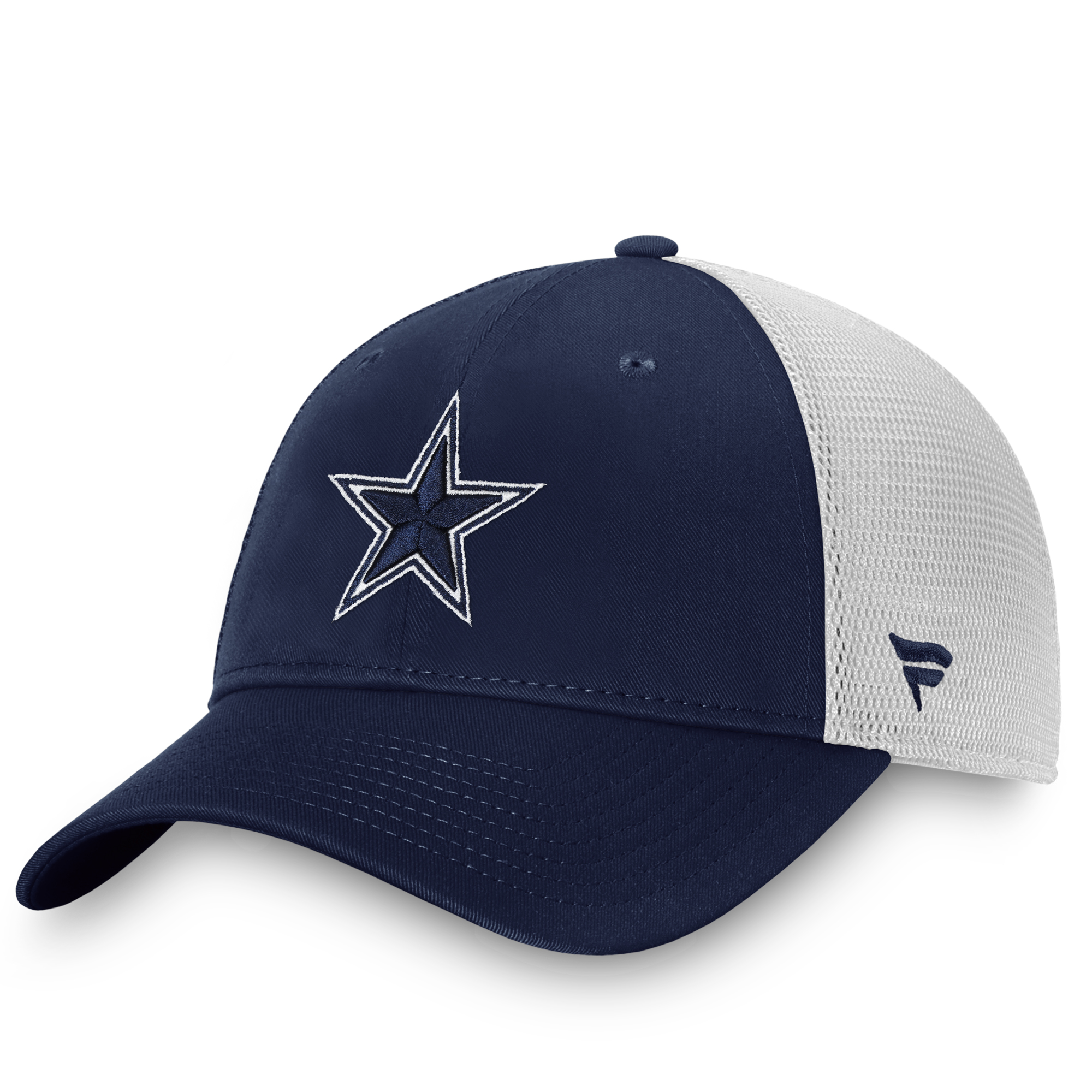 Men's Fanatics Navy/White Dallas Cowboys Fundamental Trucker Unstructured Adjustable Hat