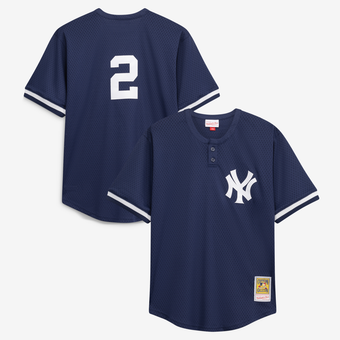 Men's Mitchell & Ness Derek Jeter Navy New York Yankees Big & Tall Batting Practice Replica Player Jersey